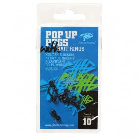 Giants Fishing Kolíček s očkom Pop Up Pegs with Bait Rings (10ks)
