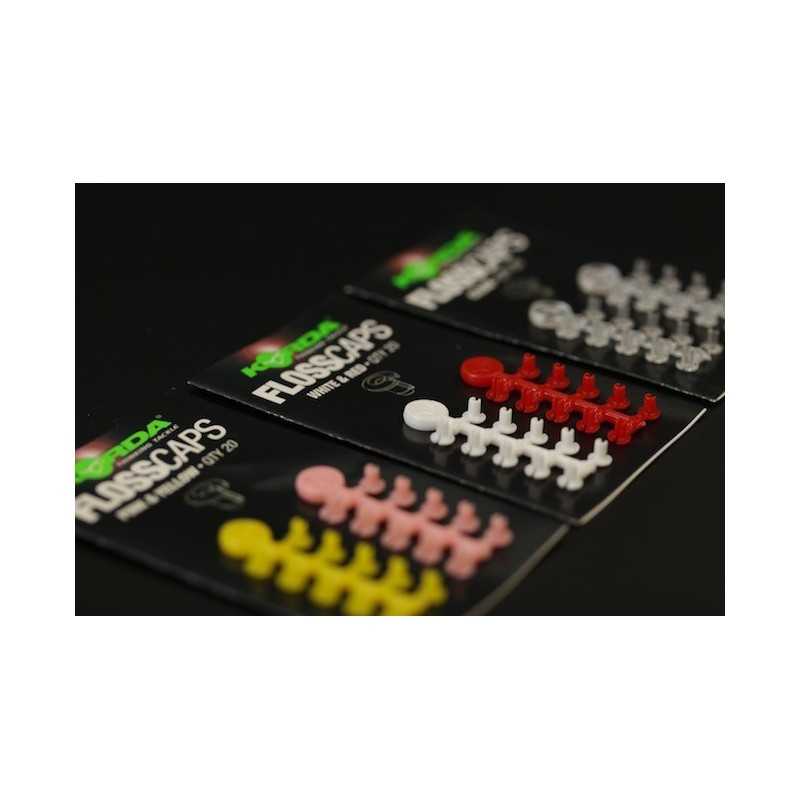 Korda Zarážka Floss Caps Pink / Yellow - Ružová / Žltá 20ks