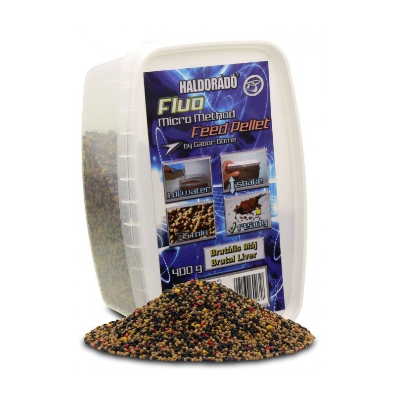 Haldorádó Fluo Micro Method Feed Pellet - Brutal Liver