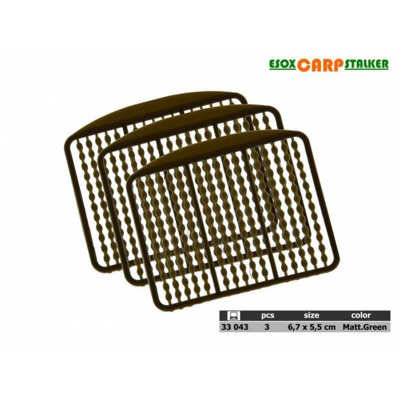 Esox Zarážky Hair Stopper Matt Green 6,7 x 5,5cm 3ks