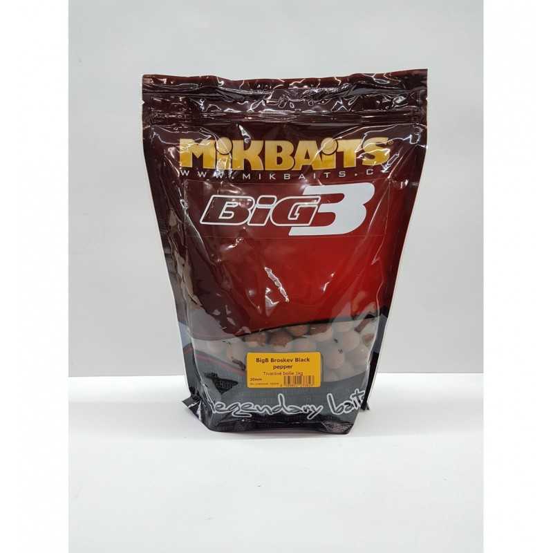 Mikbaits Legends BigB Broskyňa Black Pepper 24mm - 1kg