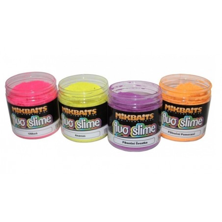 Mikbaits Obalovací dip fluo slime 100g Broskyňa a čierne korenie