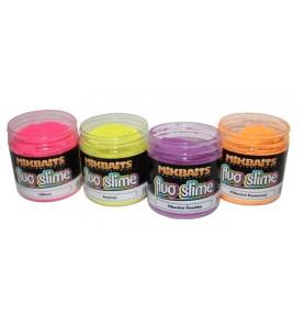 Mikbaits Obalovací dip fluo slime 100g Broskyňa a čierne korenie