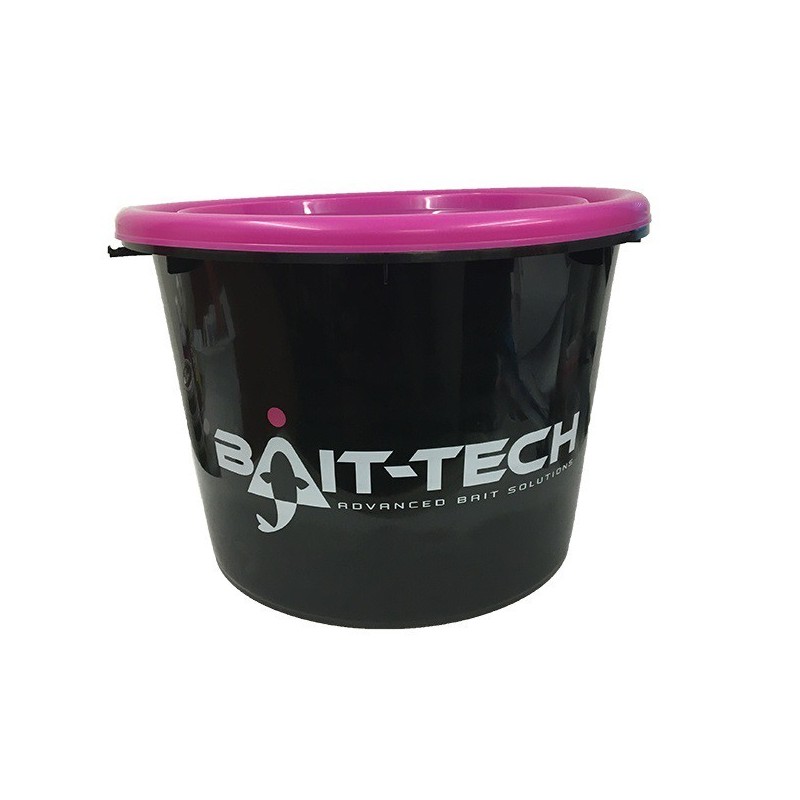 Bait-Tech Vedro s vekom Groundbait Bucket čierno-ružové