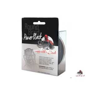 Hell-Cat Splietaná šnúra Round Braid Power Black 0,60mm, 75kg, 200m