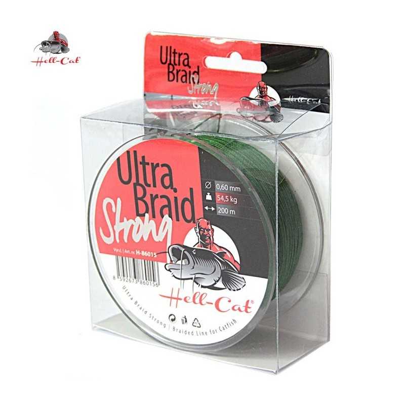 Hell-Cat Šnúra Spletaná šnúra Ultra Braid Strong 0,60mm 54,50kg - 200m