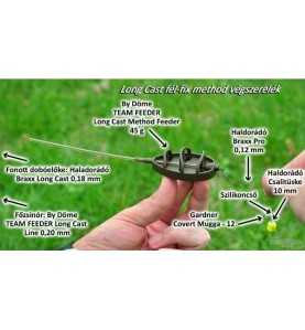 By Döme Team Feeder Long Cast Method Feeder Košík - Set XL 65g