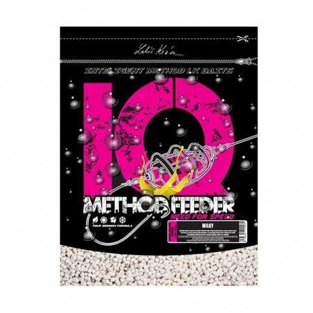 LK Baits IQ Method Feeder Speed Fluoro Pellets 600g Milky 4mm