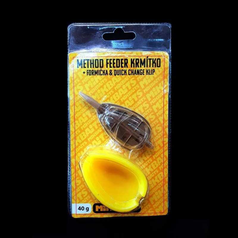 Mikbaits XXL Method krmítko 40g + quick + plniaca formička