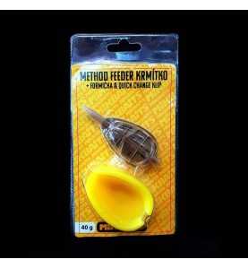 Mikbaits XXL Method krmítko 40g + quick + plniaca formička