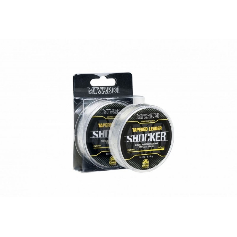 Mivardi Vlasec Shocker Tapered Leader 0.28-0.57mm 5x15m