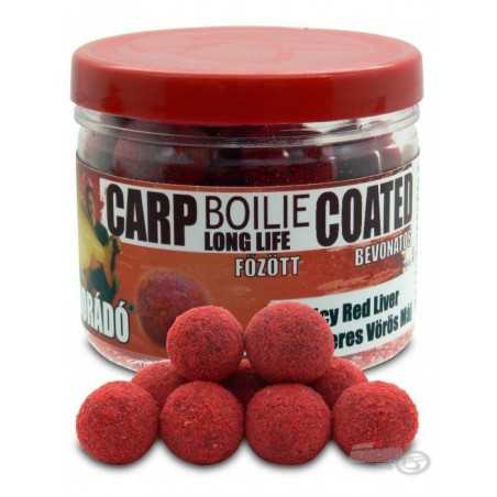 Haldorádó Carp Boilie Long Life Coated - Korenistá Červená Pečeň