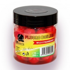 LK Baits Fluoro Boilies Wild Strawberry