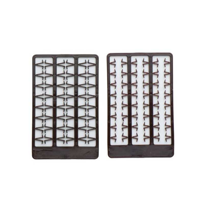 Mivardi Zarážky na boilies V stredné hnedé M brown 2x48ks