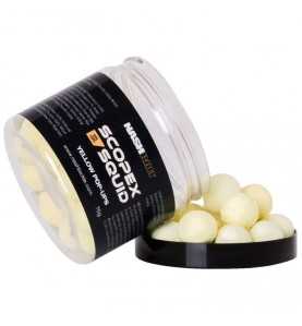 Nash Scopex & Squid plávajúce boilies Pop Ups Yellow 18mm 75g žltá Novinka 2018