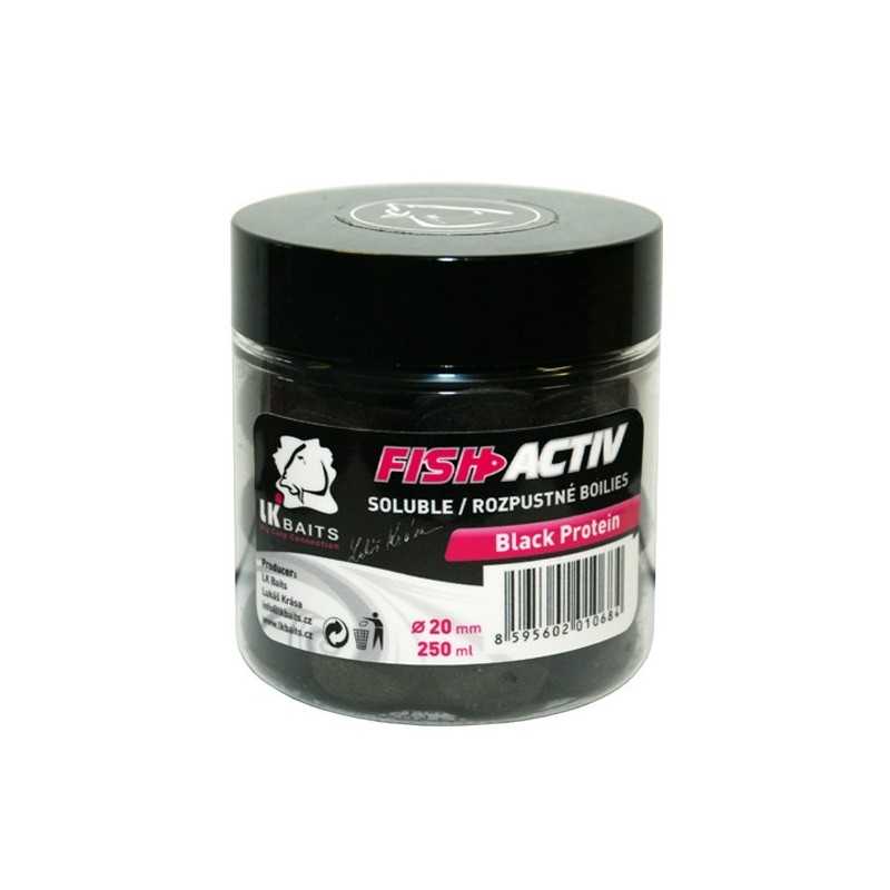 LK Baits Fish Activ Black Protein 250ml, 20mm