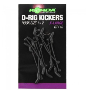 Korda Rovnátko na háčik D Rig Kickers Small Green 10ks Zelená Novinka 2019