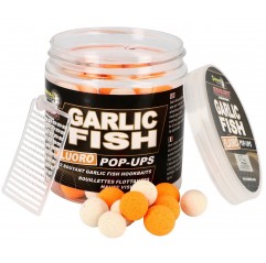 Starbaits Garlic Fish - Boilie FLUO plávajúce 80g 14mm
