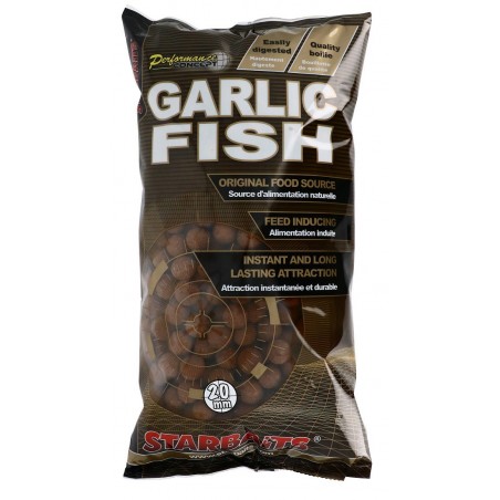 Starbaits Garlic Fish - Boilie potápavé 2,5kg 20mm