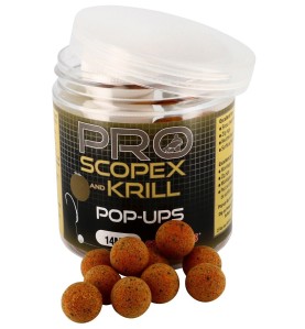 Starbaits Pro Scopex & Krill - Boilie plávajúce 60g 14mm