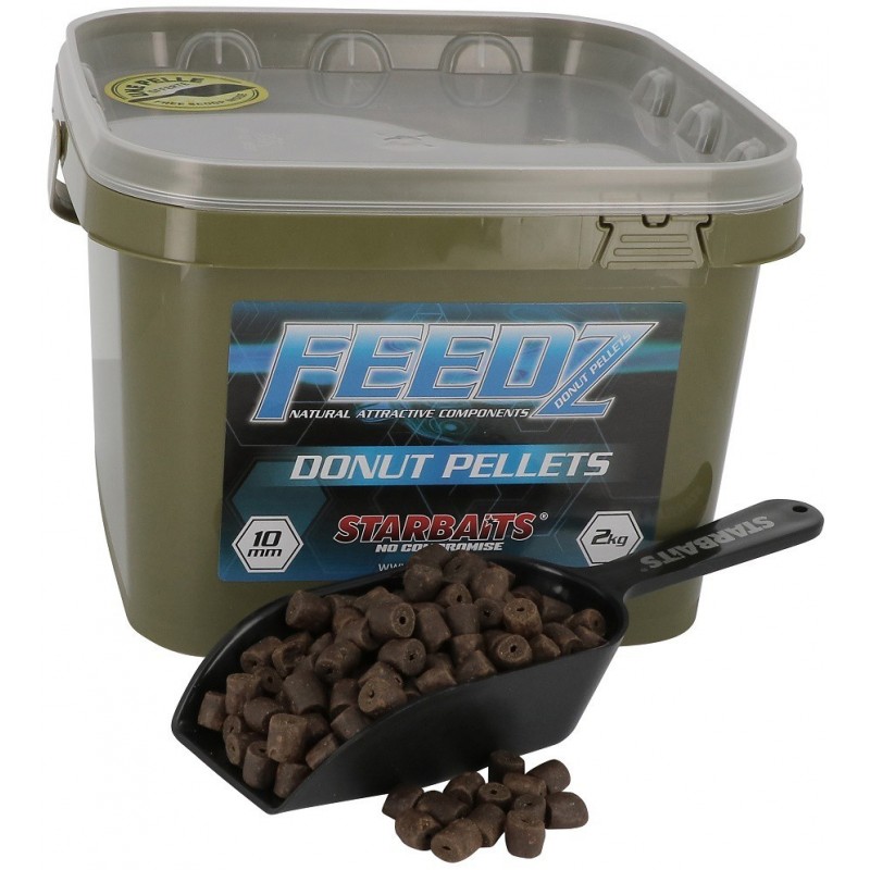 Starbaits Feedz Donuts (pelety s dierou) 10mm 2kg