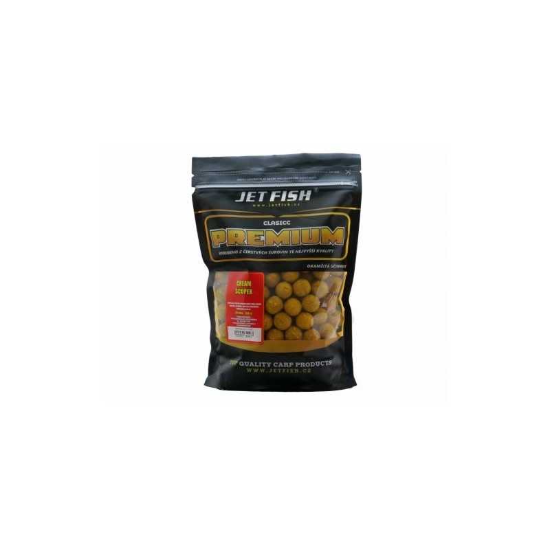 Jet Fish Boilies Premium Clasicc 700g 20mm Cream & Scopex