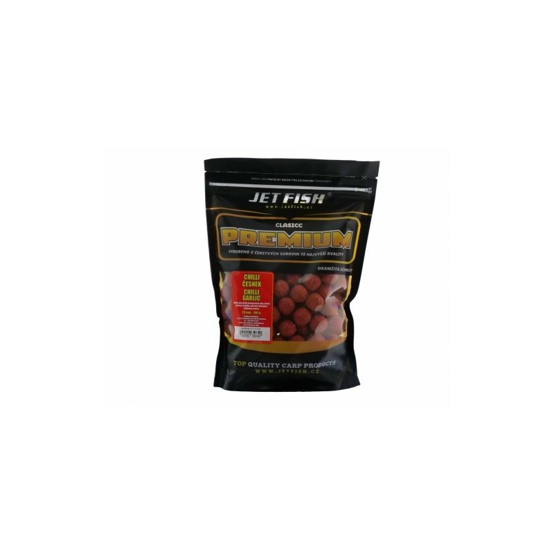 Jet Fish Boilies Premium Clasicc 700g 20mm - Chilli & Cesnak Jet Fish Boilies Premium Clasicc 700g 20mm - Chilli & Cesnak