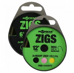 Hotový náväzec Korda Ready Zigs 12´ ( 360 cm) size 10