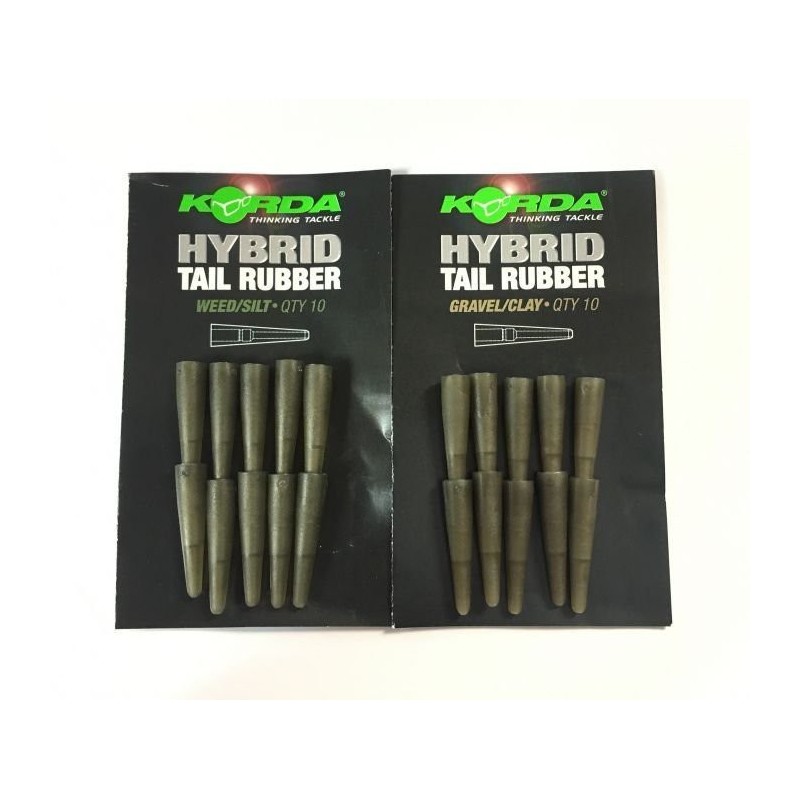 Korda Gumový prevlek na záves Hybrid Tail Rubbers Weed / Silt 10ks