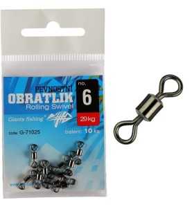 Giants Fishing Pevnostný obratlík Rolling Swivel No.8 / 27kg / 10ks