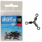 Giants Fishing Trojcestný obratlík Three-way Rolling Swivel No.8 / 19,5kg / 10ks