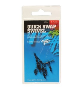 Giants Fishing Rýchlovýmenný obratlík Quick Swap Swivel, UK.7 (vel.12 EU) / 10ks