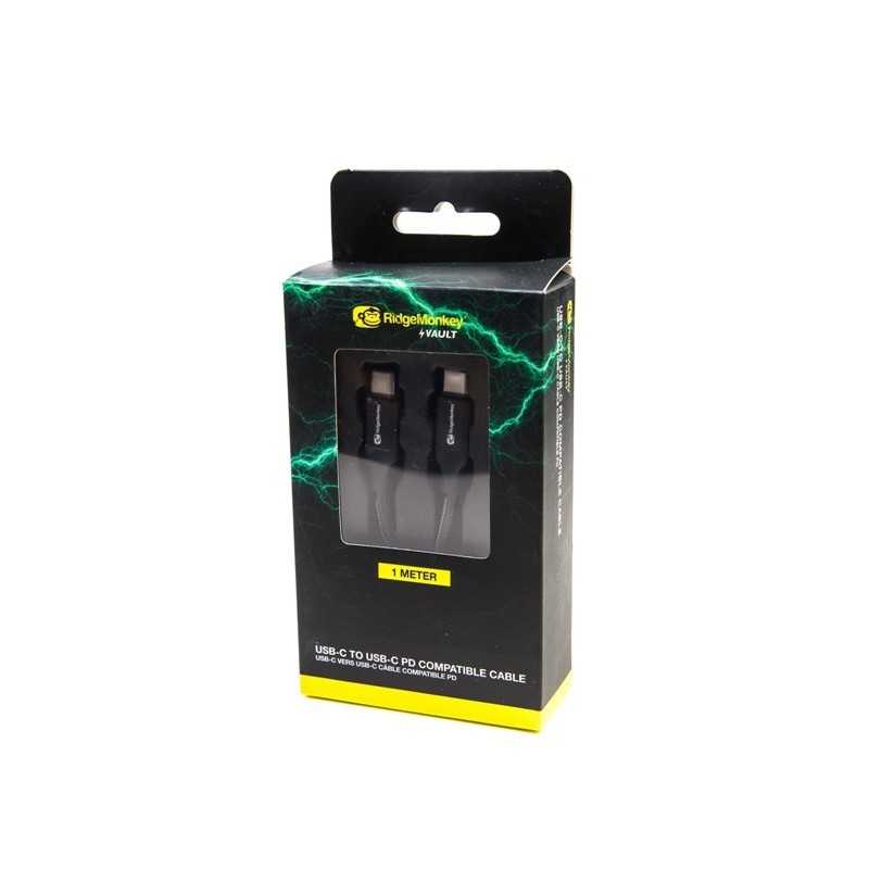 RidgeMonkey Nabíjací kábel Vault USB-C to C Power Compatible Cable 1m
