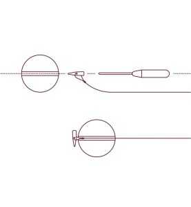 Nekonečná zarážka Delphin Q-STOP / transparentná+oranžová 7mm