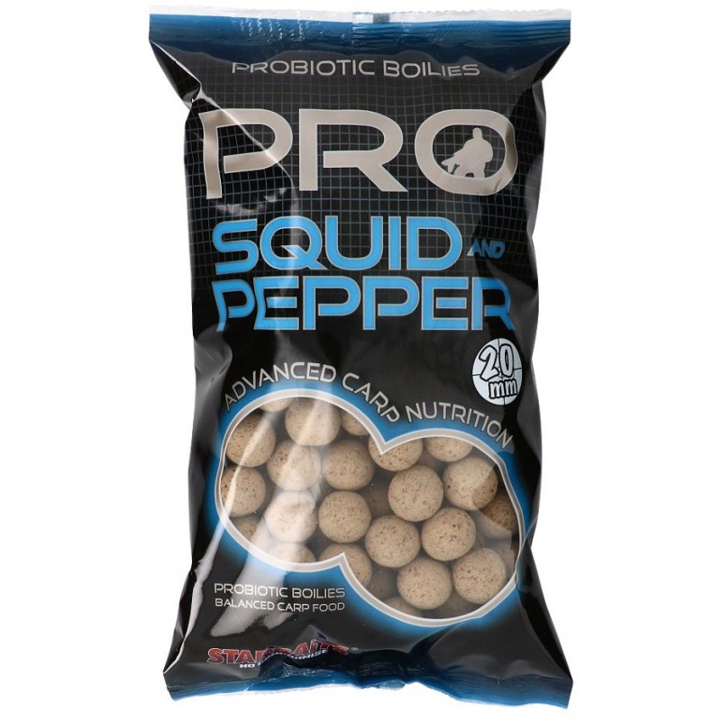 Starbaits Pro Squid & Pepper Boilies 20mm 1kg