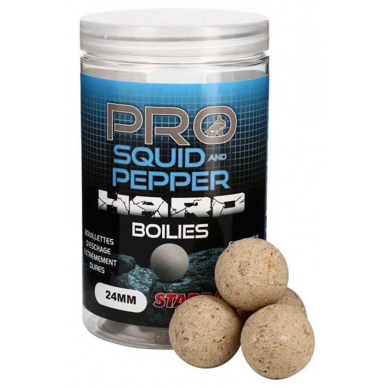 Starbaits Pro Squid & Pepper Hard Boilies 24mm 200g