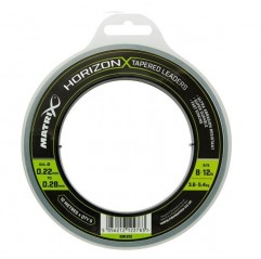Fox Matrix Šokový Vlasec Horizon X Tapered Leaders - Priemer 0,22 - 0,28mm, Nosnosť 3,6 - 5,4kg
