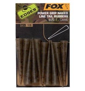 Fox Edges Camo Power Grip Naked Line Tail Rubbers veľ. 7 10ks