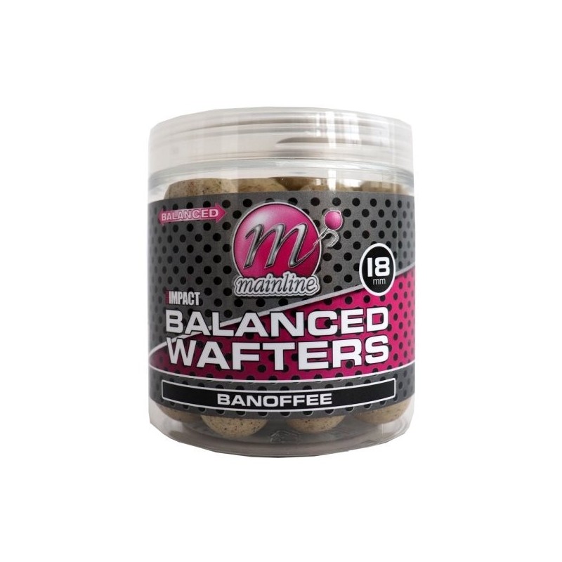 Mainline High Impact Balanced Wafters Banoffee 18mm neutrálne vyvážené boilie