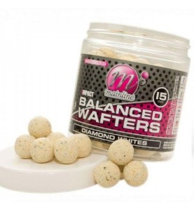 Mainline High Impact Balanced Wafters Diamond Whites 15mm neutrálne vyvážené boilie