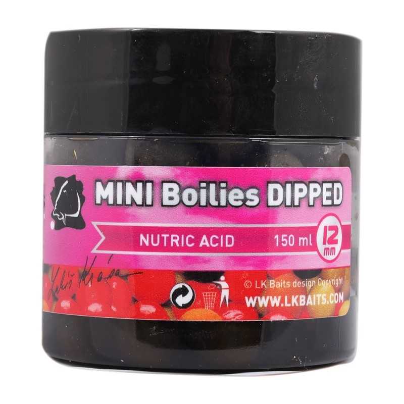 LK Baits MINI Boilies DIPPED 12mm 150ml NUTRIC ACID
