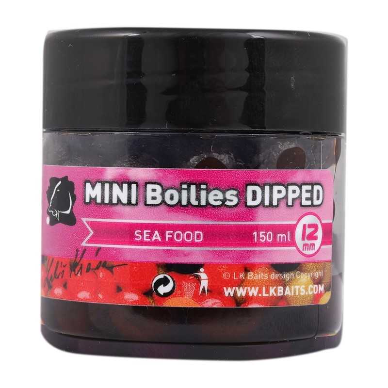 LK Baits MINI Boilies DIPPED 12mm 150ml SEA FOOD