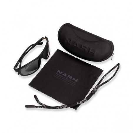 Nash Polarizačné okuliare Black Wraps with grey lens
