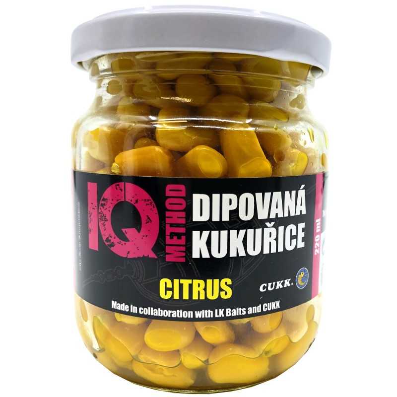 LK Baits IQ Method Dipovaná kukurica Citrus