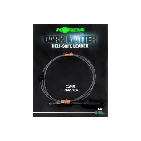 Korda Hotová montáž Dark Matter Leader Heli Safe Clear 40lb 1m
