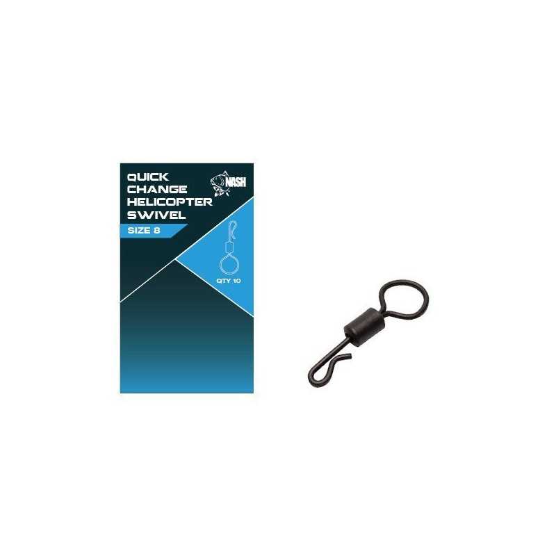 Nash Obratlík Quick Change Helicopter Swivel veľ. 8 10ks