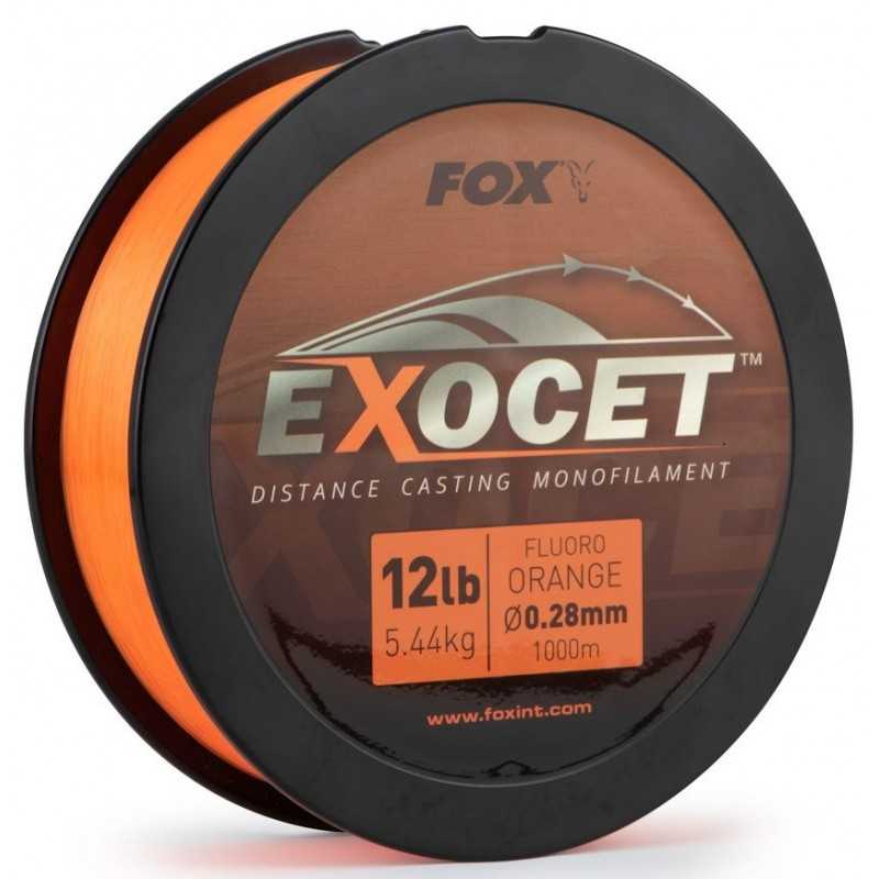 Fox Vlasec Exocet Fluoro Orange Mono 1000m