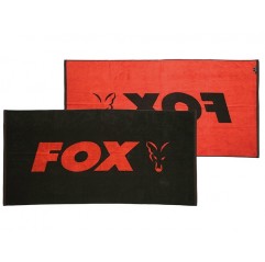 Fox Uterák Beach Towel Black/Orange 80x160cm