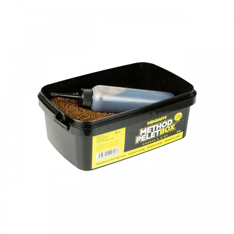 Mikbaits Method Pelet Box - Ananás N-BA 400g + 120ml Activator