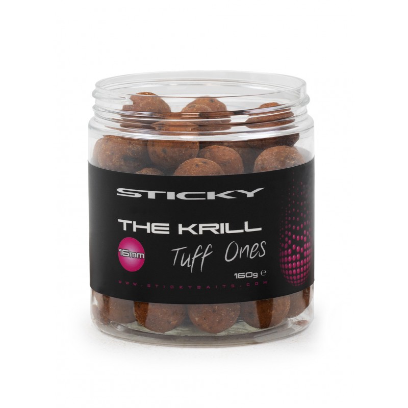 Sticky Baits The KRILL Tuff Ones Extra Tvrdé Boilies 16mm - 160g